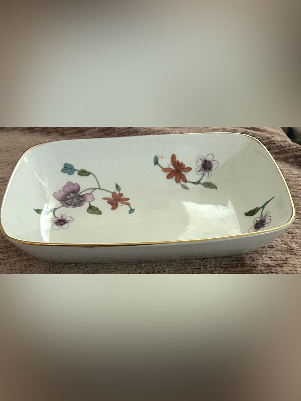 Vtg Royal Worcester "Astley" Porcelain Rectangular Baker Dish - Made in England